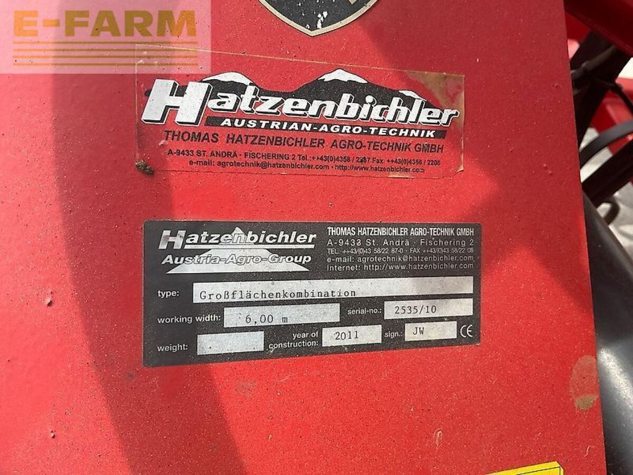 Semeadora combinada Hatzenbichler 6,0m garezinken: foto 11 Semeadora combinada Hatzenbichler 6,0m garezinken: foto 11