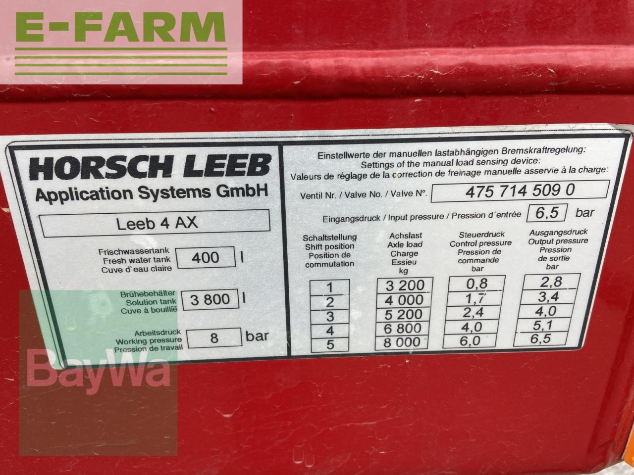 Horsch leeb 4 ax - Trator: foto 5 Horsch leeb 4 ax - Trator: foto 5