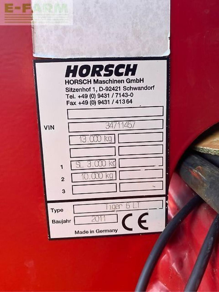 Horsch tiger 6 lt - Cultivador: foto 4 Horsch tiger 6 lt - Cultivador: foto 4