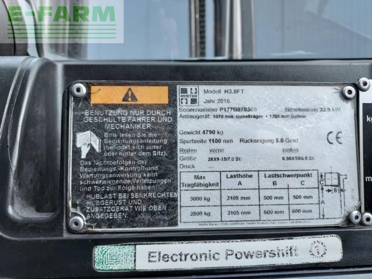 Empilhador Hyster h 3.0ft: foto 6