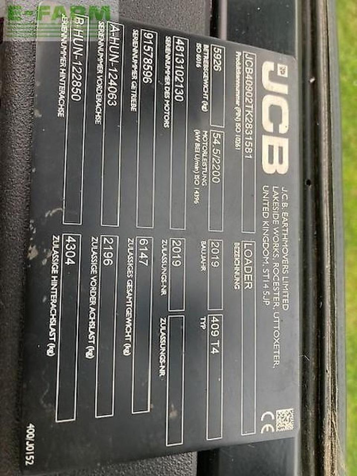 JCB 409 - Mini escavadeira: foto 1 JCB 409 - Mini escavadeira: foto 1