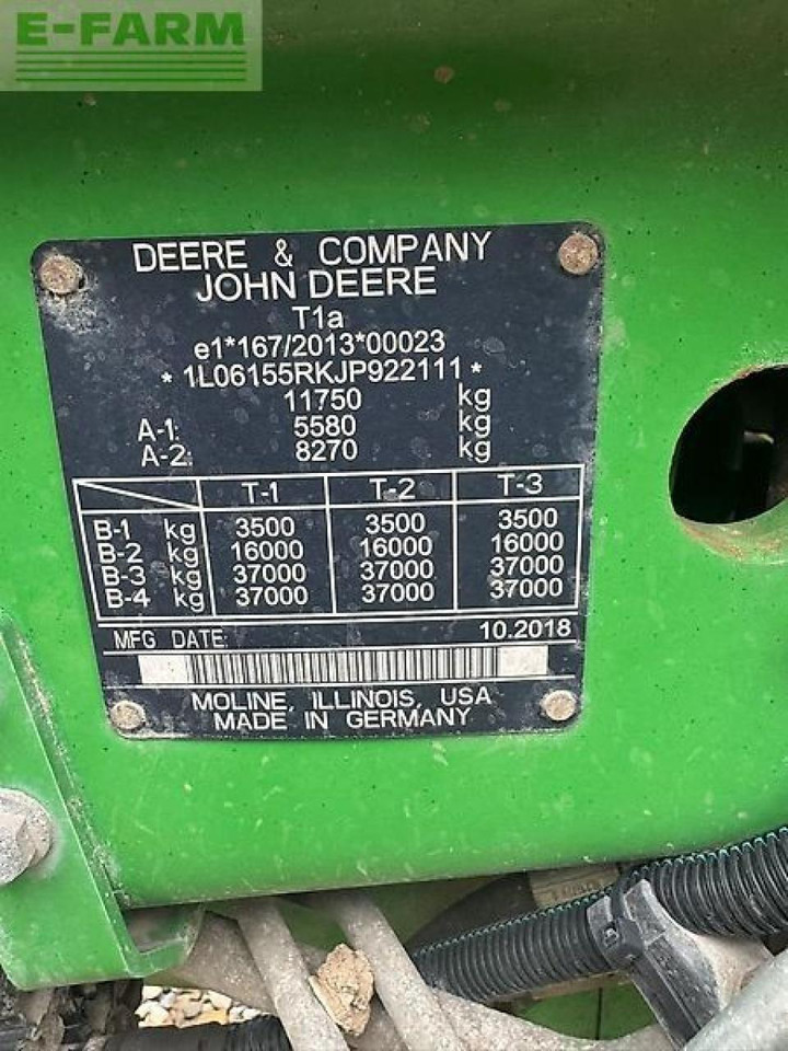 Trator John Deere 6155r: foto 7