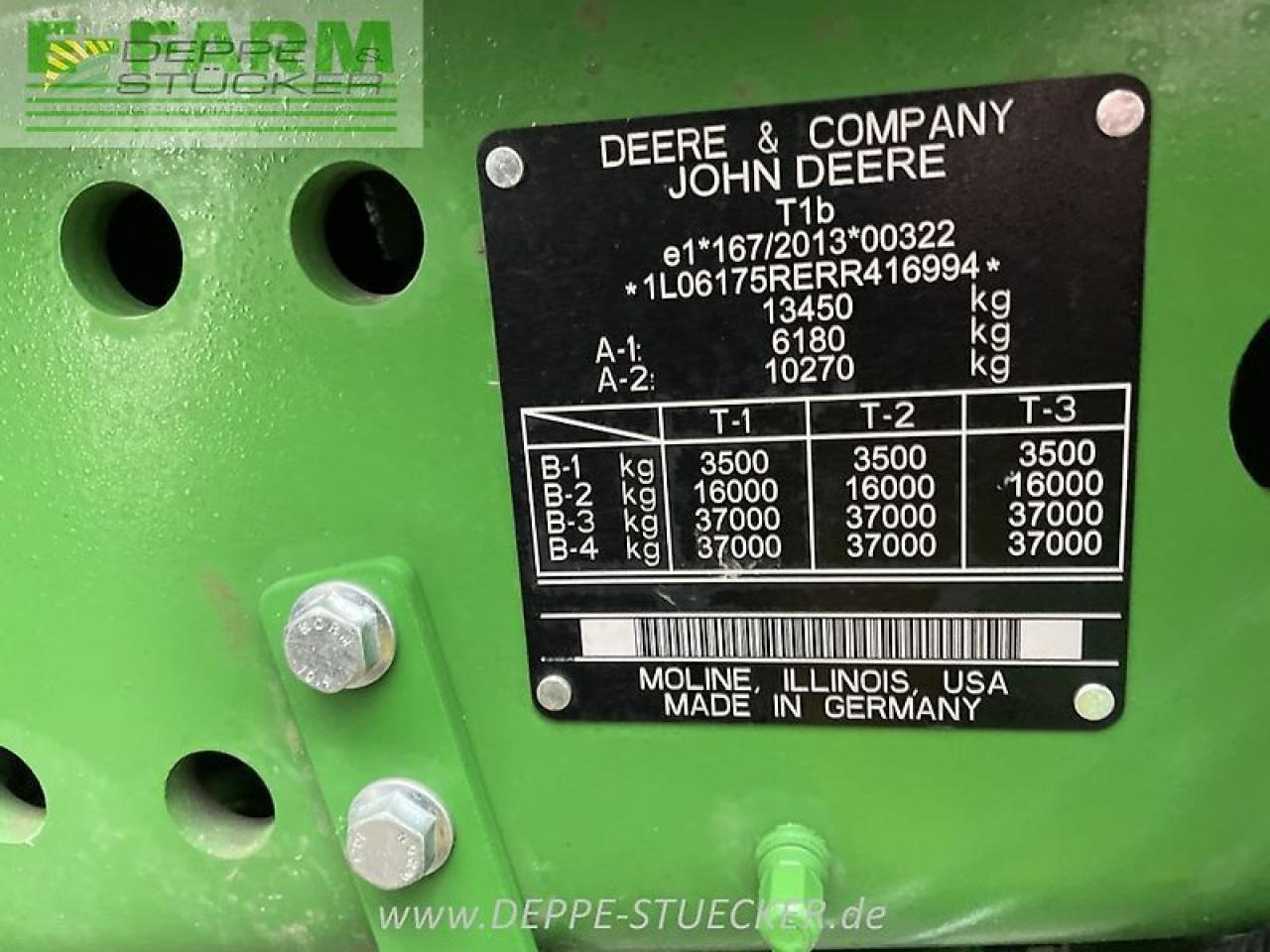 John Deere 6r 175 - Trator: foto 2 John Deere 6r 175 - Trator: foto 2