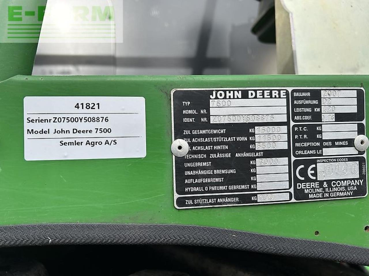 Picadora de forragem automotriz John Deere 7500: foto 15