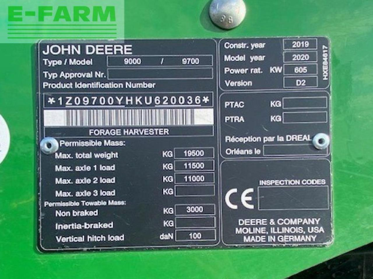John Deere 9700i prodrive 40km/h - Picadora de forragem automotriz: foto 4 John Deere 9700i prodrive 40km/h - Picadora de forragem automotriz: foto 4