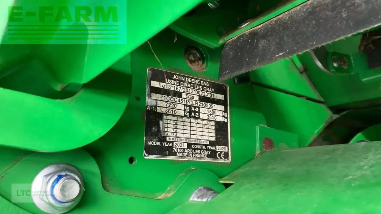 Enfardadeira de fardos quadrados John Deere c451r: foto 16