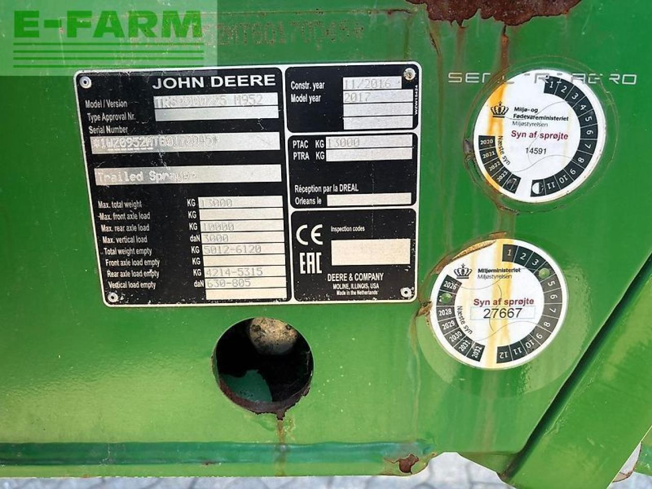 Pulverizador de arrastar John Deere m952i: foto 7 Pulverizador de arrastar John Deere m952i: foto 7