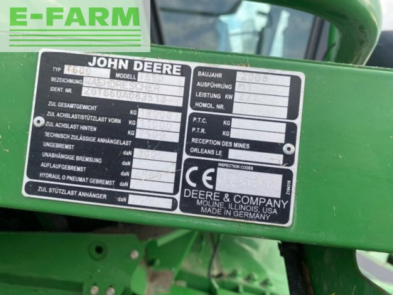 John Deere t660 - Ceifeira debulhadora: foto 5 John Deere t660 - Ceifeira debulhadora: foto 5
