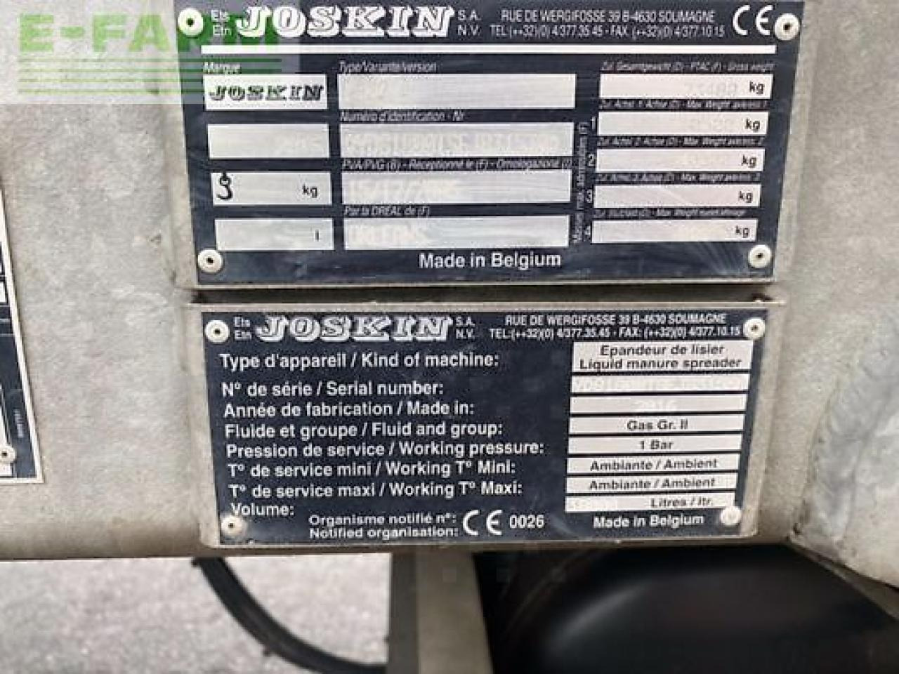 Equipamento de fertilização Joskin komfort 2: foto 8 Equipamento de fertilização Joskin komfort 2: foto 8