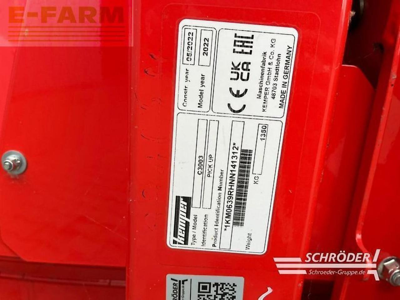 Kemper neu | pick up c3003 maximum / claas 492 - Acessórios para Colhedora de forragem: foto 4 Kemper neu | pick up c3003 maximum / claas 492 - Acessórios para Colhedora de forragem: foto 4