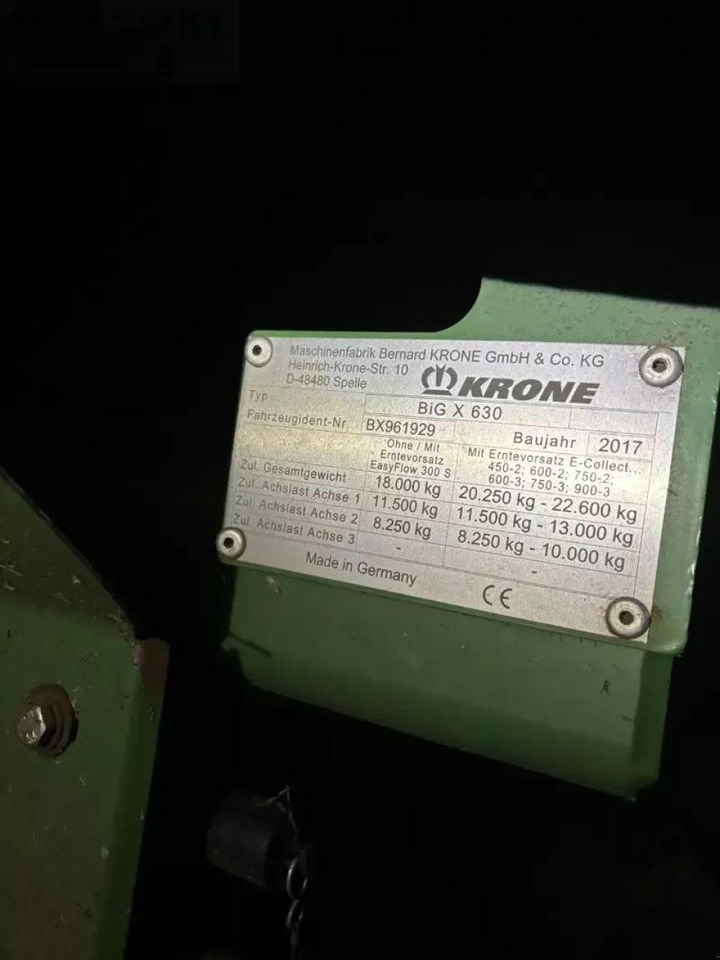 Krone big x 630 - Picadora de forragem automotriz: foto 5 Krone big x 630 - Picadora de forragem automotriz: foto 5