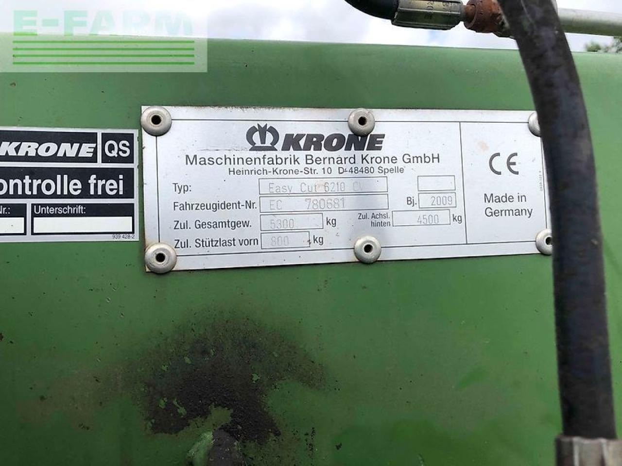 Krone easy cut 6210 cv - Gadanheira: foto 5 Krone easy cut 6210 cv - Gadanheira: foto 5