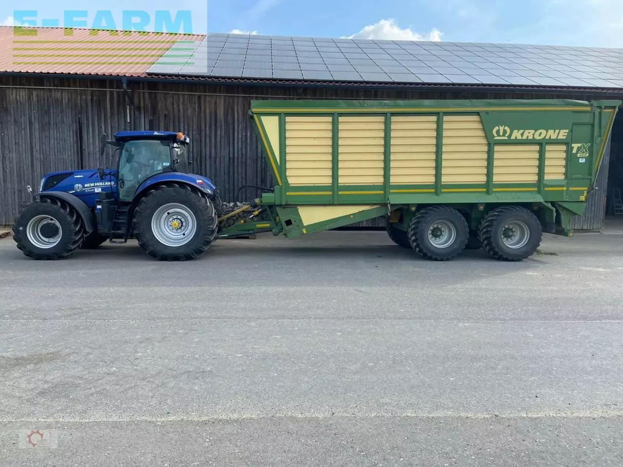 Krone tx 460 häcksel transportwagen zwangslenkung kratzboden - Reboque basculante agrícola: foto 1 Krone tx 460 häcksel transportwagen zwangslenkung kratzboden - Reboque basculante agrícola: foto 1
