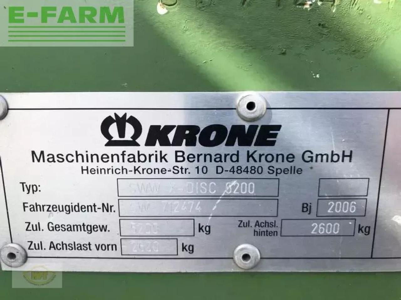 Acessórios para Colhedora de forragem Krone x- disc 6200: foto 7