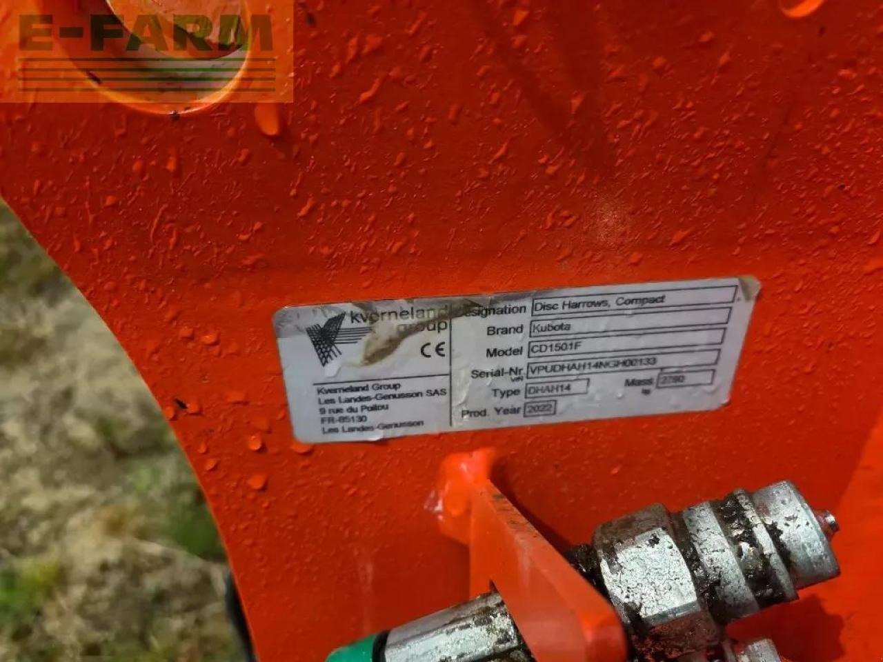 Kubota cd1501f - Cultivador: foto 4 Kubota cd1501f - Cultivador: foto 4