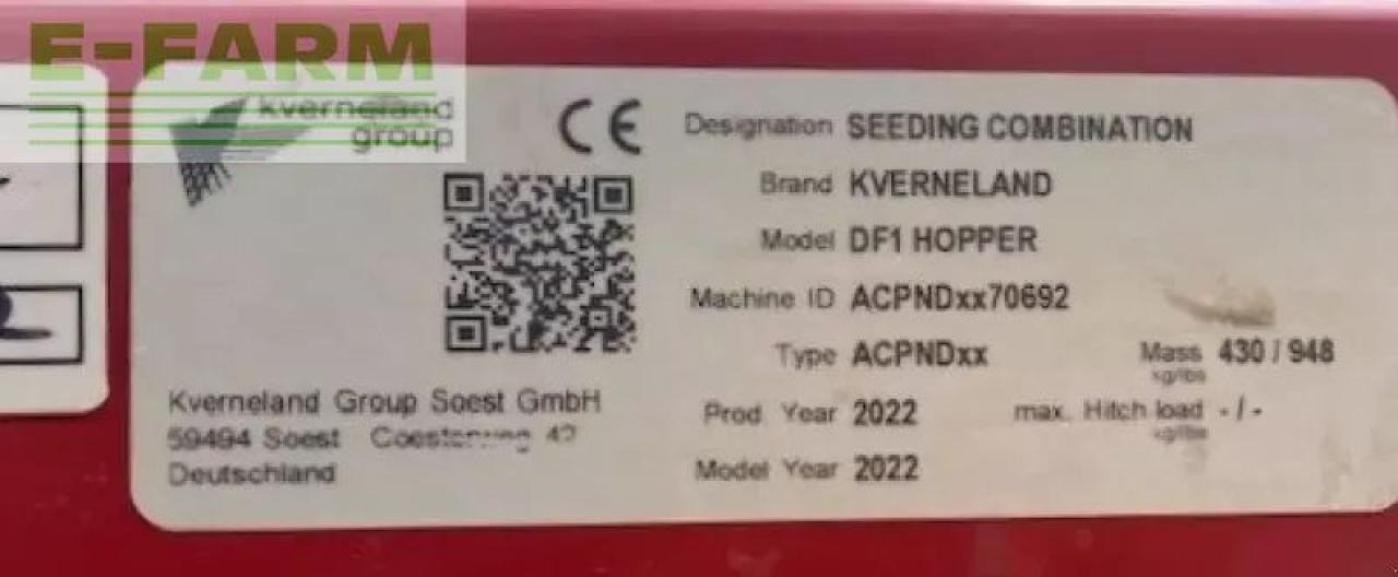 Kverneland df-1 gødningsmaskine - Distribuidor de fertilizantes: foto 4 Kverneland df-1 gødningsmaskine - Distribuidor de fertilizantes: foto 4