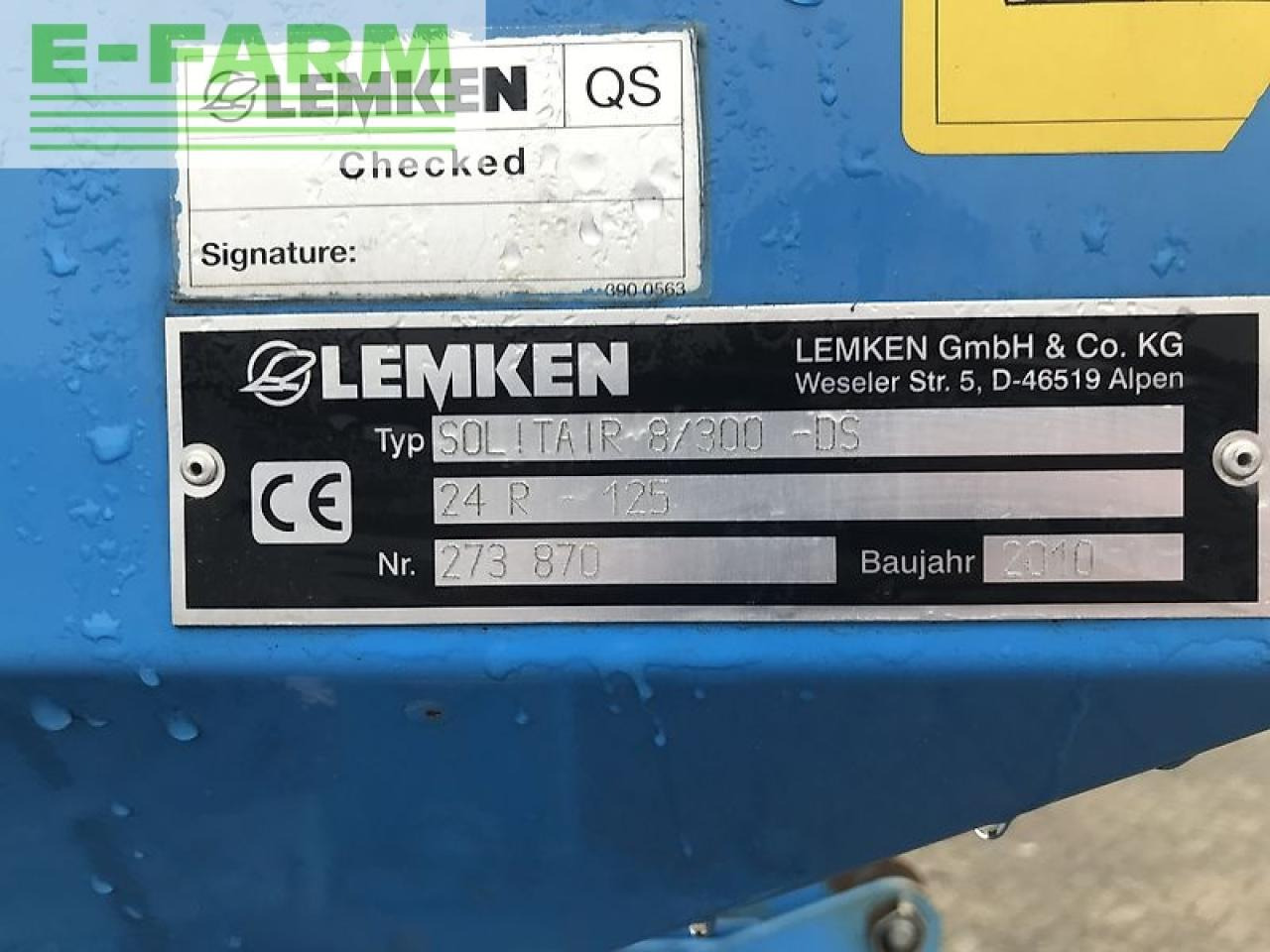 Semeadeira Lemken solitair 8/300 + zirkon 10/300: foto 21 Semeadeira Lemken solitair 8/300 + zirkon 10/300: foto 21