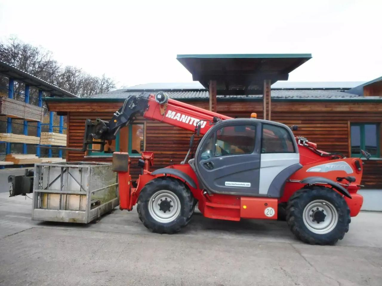 Manitou mt1440 ( 14m 4t ) arbeitskorb + gabel - Empilhador telescópico: foto 1 Manitou mt1440 ( 14m 4t ) arbeitskorb + gabel - Empilhador telescópico: foto 1