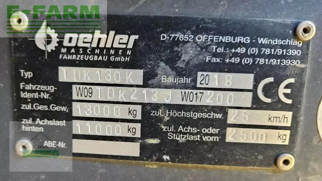 Oehler tdk 130 - Reboque basculante agrícola: foto 5 Oehler tdk 130 - Reboque basculante agrícola: foto 5