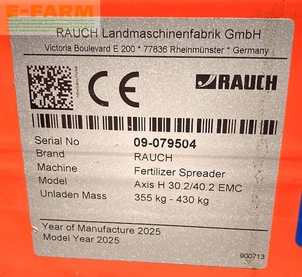 Distribuidor de fertilizantes Rauch axis h 30.2 emc - varispread pro neu - bj. 2025: foto 8