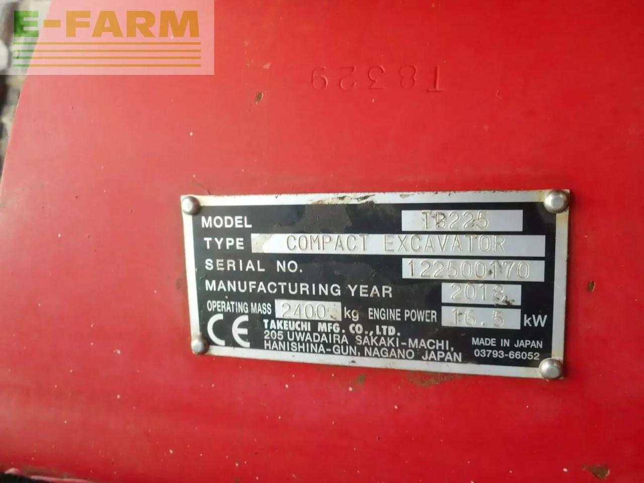 Takeuchi tb 225 mit powertilt + 3 löffel ( 2.400 kg ) - Mini escavadeira: foto 5 Takeuchi tb 225 mit powertilt + 3 löffel ( 2.400 kg ) - Mini escavadeira: foto 5
