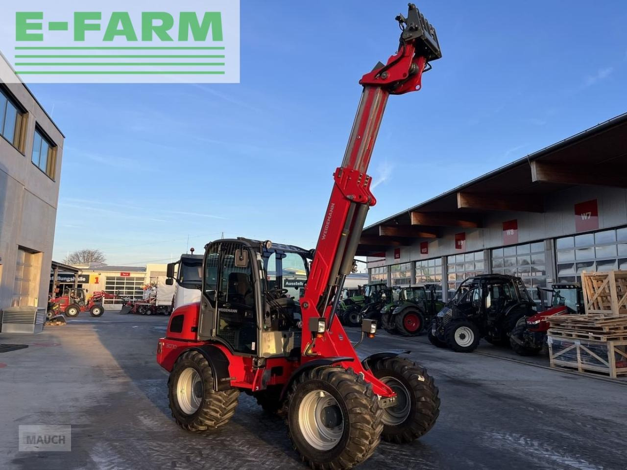 Weidemann 3070cx80 teleradlader 3100h, 30km/h 100l hydr. - Pá carregadora telescópica: foto 3 Weidemann 3070cx80 teleradlader 3100h, 30km/h 100l hydr. - Pá carregadora telescópica: foto 3