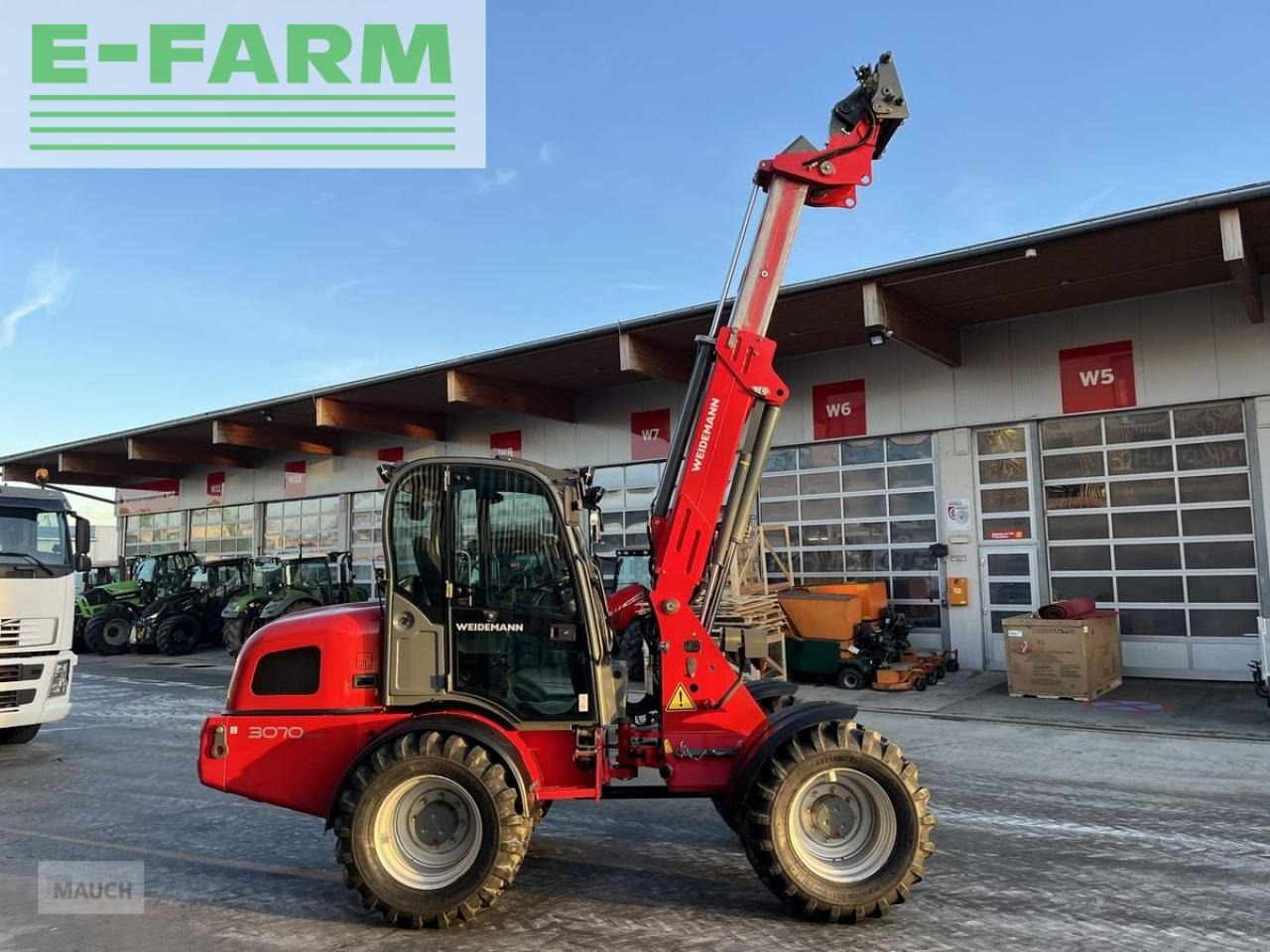 Weidemann 3070cx80 teleradlader 3100h, 30km/h 100l hydr. - Pá carregadora telescópica: foto 2 Weidemann 3070cx80 teleradlader 3100h, 30km/h 100l hydr. - Pá carregadora telescópica: foto 2