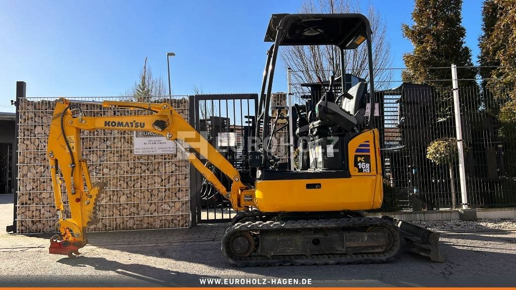 Komatsu Minibagger PC 16 R-3HS, Schnellwechsler MS01 - Mini escavadeira: foto 2 Komatsu Minibagger PC 16 R-3HS, Schnellwechsler MS01 - Mini escavadeira: foto 2