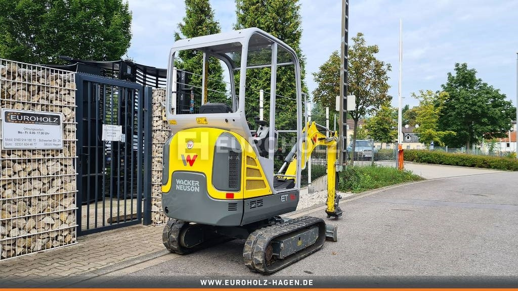 Wacker Neuson Minibagger ET16, Schnellwechsler MS01, Schutzdach - Mini escavadeira: foto 5 Wacker Neuson Minibagger ET16, Schnellwechsler MS01, Schutzdach - Mini escavadeira: foto 5
