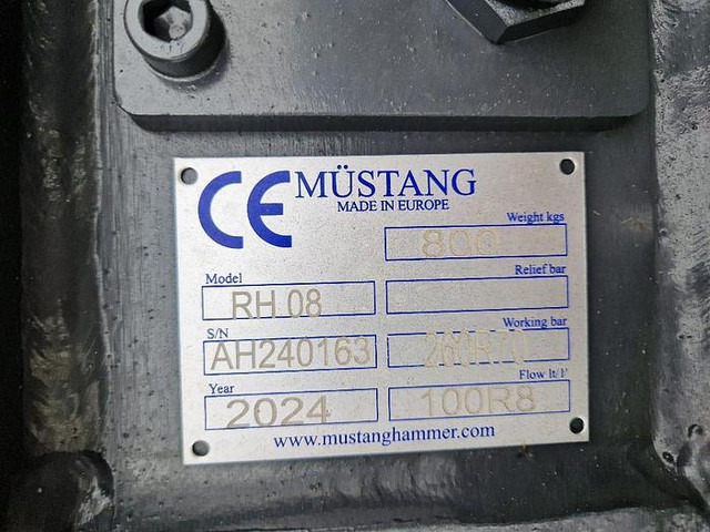 Mustang RH08 Abbruch-Pulverisierer - Martelo hidráulico: foto 3 Mustang RH08 Abbruch-Pulverisierer - Martelo hidráulico: foto 3