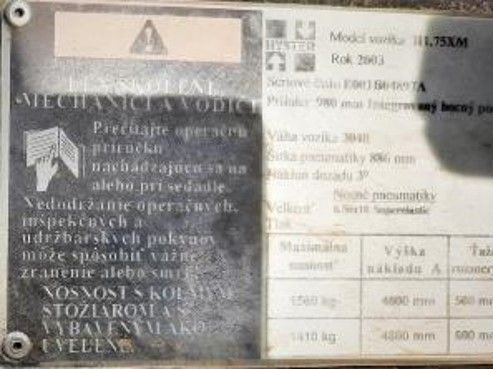 Hyster H1.75XM - Empilhador: foto 2 Hyster H1.75XM - Empilhador: foto 2