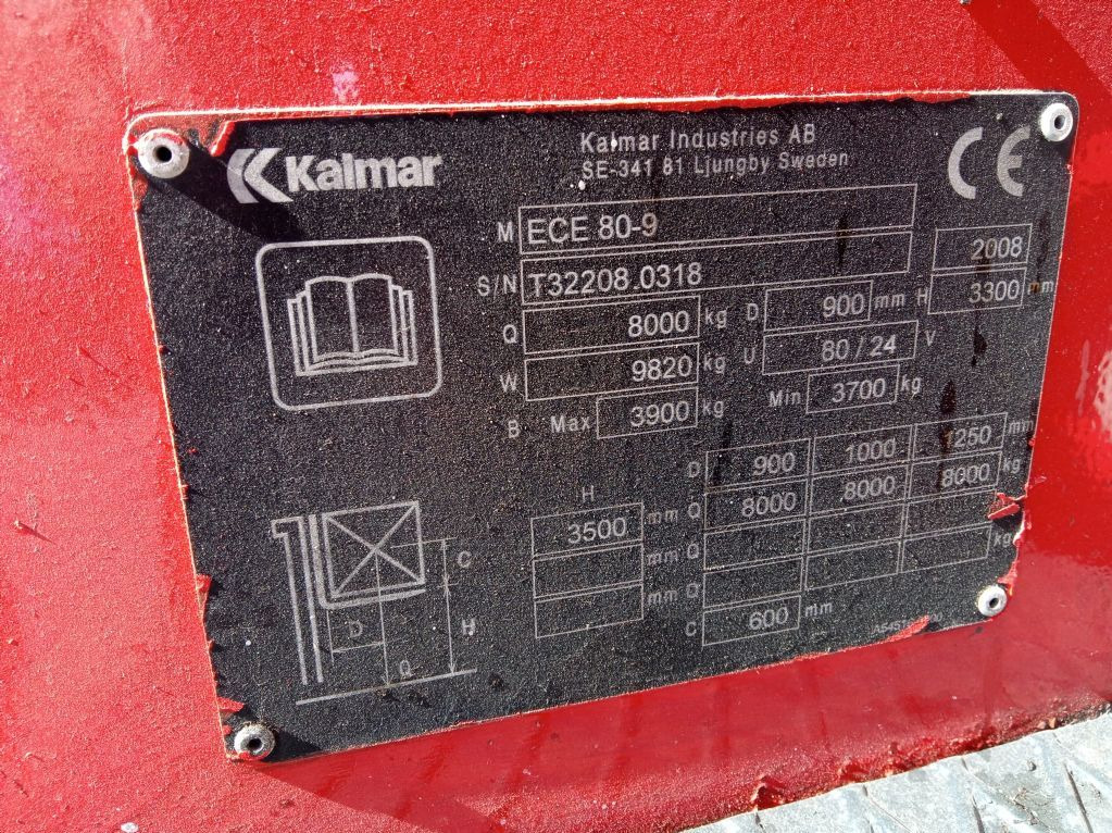 Kalmar ECE80-9 - Empilhador elétrico: foto 5 Kalmar ECE80-9 - Empilhador elétrico: foto 5
