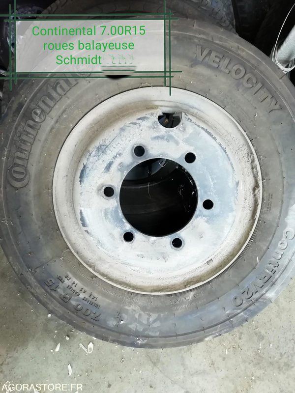 Lot de 5 roues à cercle pour balayeuse Schmidt clean go500 - Roda completa: foto 1 Lot de 5 roues à cercle pour balayeuse Schmidt clean go500 - Roda completa: foto 1