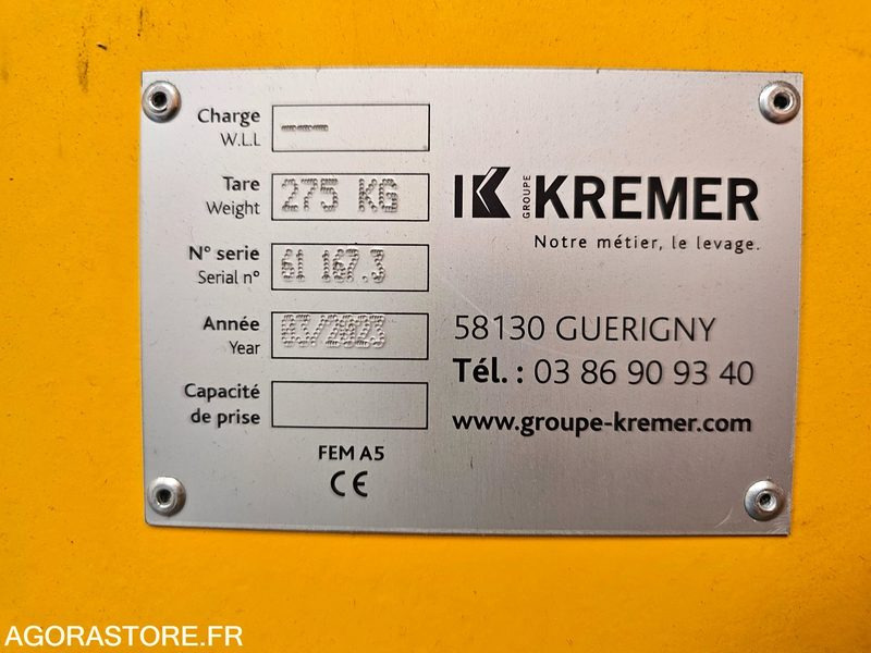 PORTIQUE DE LEVAGE KREMER - 389132 / 389133 - Guindaste de pórtico: foto 3 PORTIQUE DE LEVAGE KREMER - 389132 / 389133 - Guindaste de pórtico: foto 3