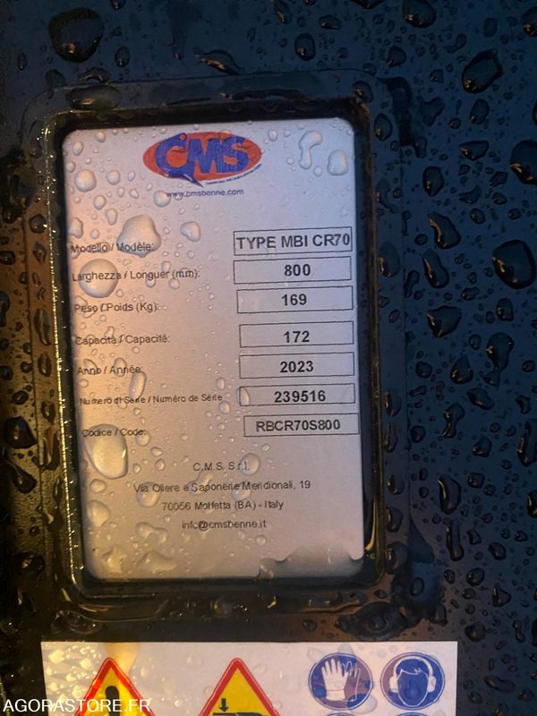 1 Godet 800mm CR70 NEUF - Peça de reposição para Máquina de construção: foto 5 1 Godet 800mm CR70 NEUF - Peça de reposição para Máquina de construção: foto 5