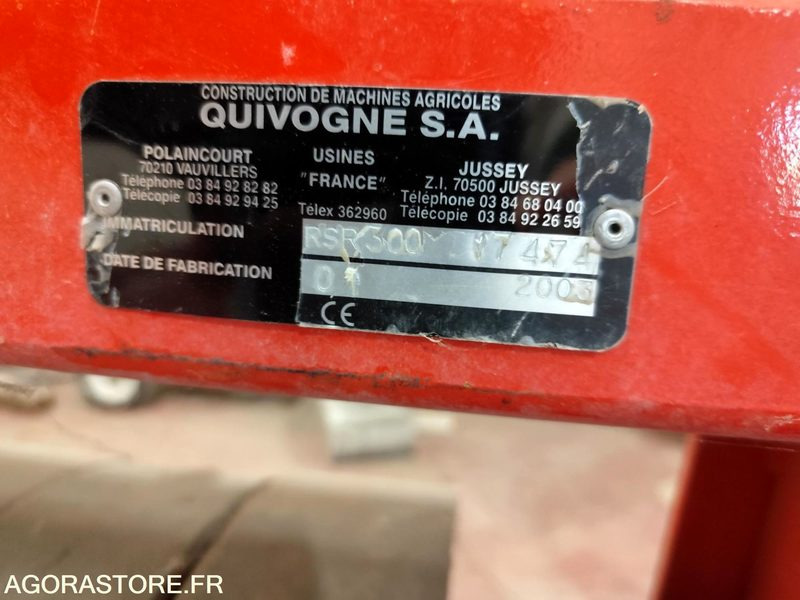 ROULEAU QUIVOGNE RSR 300 TRES PEU SERVI ANNEE 2003 - Equipamentos para jardinagem: foto 4 ROULEAU QUIVOGNE RSR 300 TRES PEU SERVI ANNEE 2003 - Equipamentos para jardinagem: foto 4