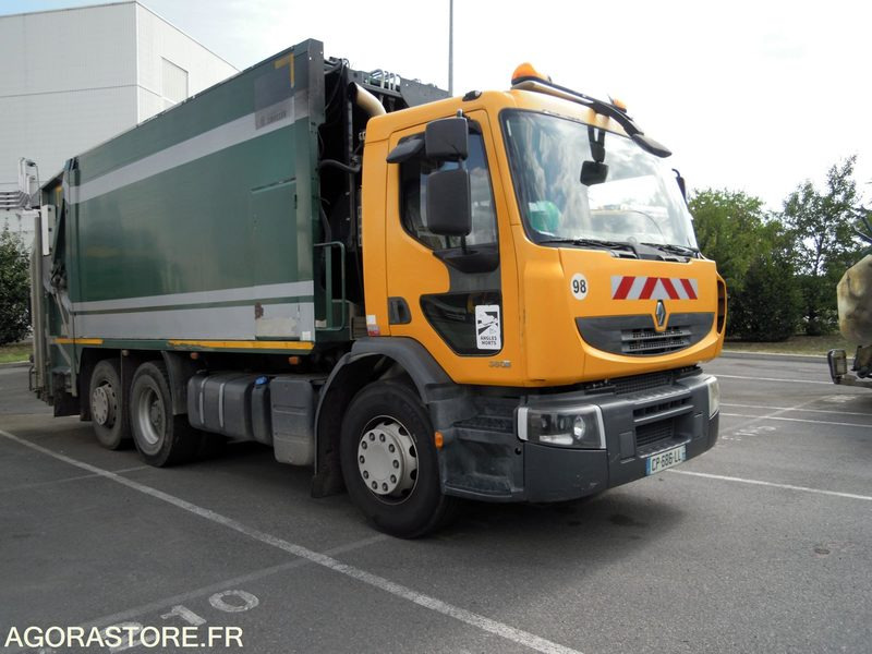 Renault Premium 380 6x2 DXI 11 équipé d'une benne SEMAT OM Série 14000 - Caminhão de lixo: foto 2 Renault Premium 380 6x2 DXI 11 équipé d'une benne SEMAT OM Série 14000 - Caminhão de lixo: foto 2