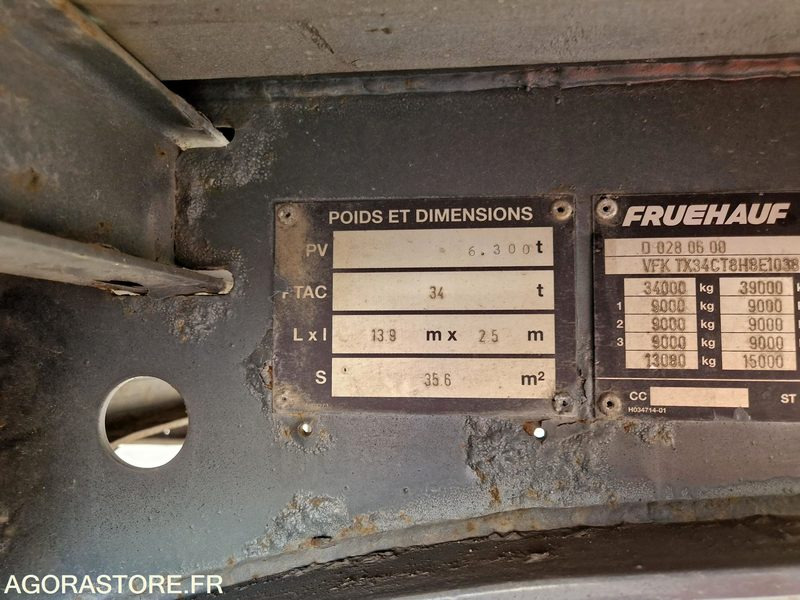 Semi-reboque Semi-remorque Fruehauf  TX34 - 2008 - CN239ZT: foto 15