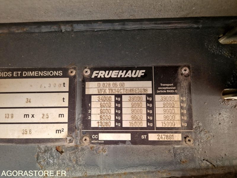 Semi-reboque Semi-remorque Fruehauf  TX34 - 2008 - CN239ZT: foto 14