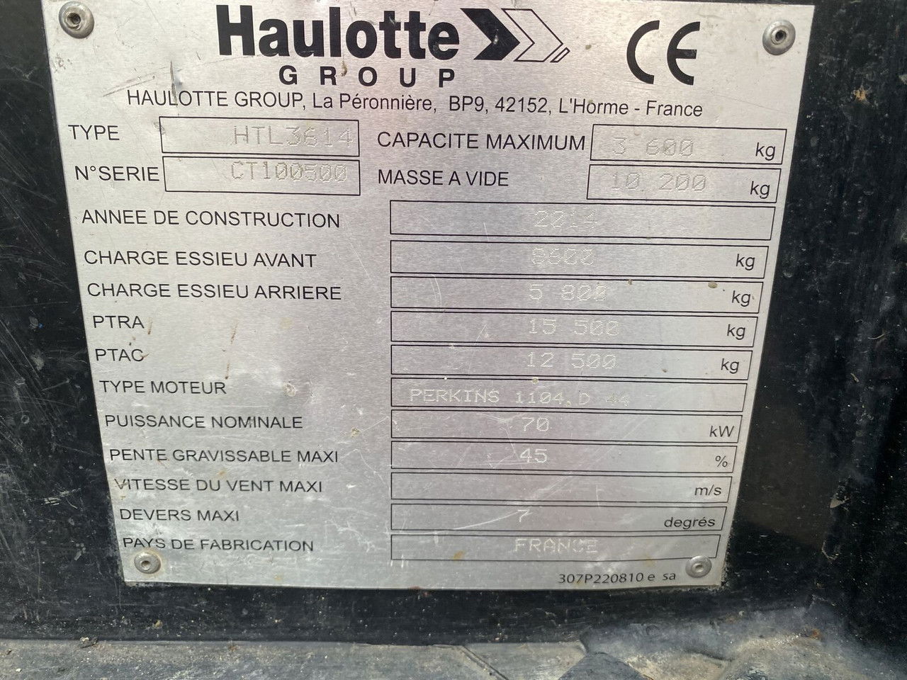 Haulotte HTL 3614 - Empilhador telescópico: foto 2 Haulotte HTL 3614 - Empilhador telescópico: foto 2