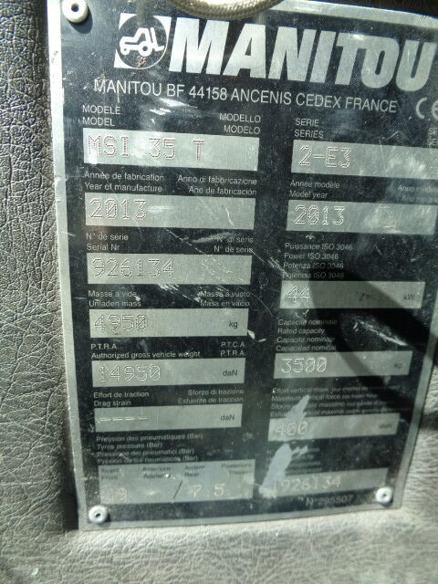 Empilhador a diesel Manitou MSI 35: foto 12