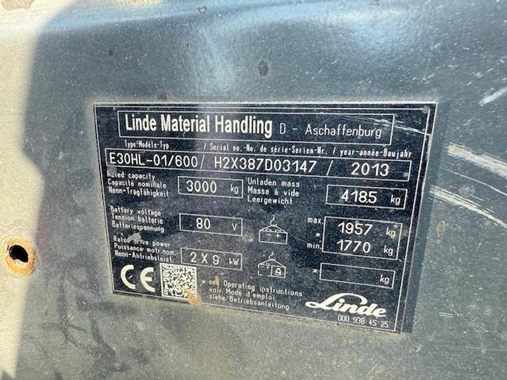 Empilhador elétrico Linde E30 HL – 01/600: foto 8