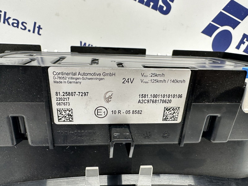 Continental TGX - Painel de instrumentos para Camião: foto 3 Continental TGX - Painel de instrumentos para Camião: foto 3