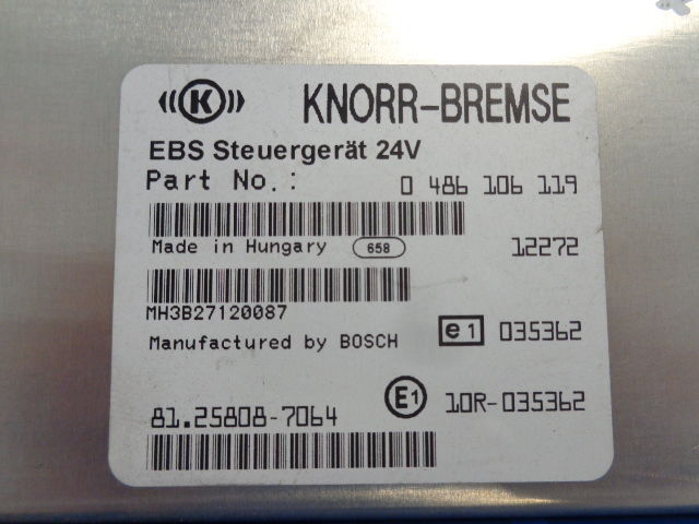 KNORR-BREMSE EBS control unit ( WORLDWIDE DELIVERY ) - Centralina electrónica para Camião: foto 3 KNORR-BREMSE EBS control unit ( WORLDWIDE DELIVERY ) - Centralina electrónica para Camião: foto 3