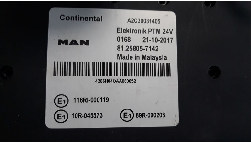 MAN D2676 - Centralina electrónica para Camião: foto 4 MAN D2676 - Centralina electrónica para Camião: foto 4