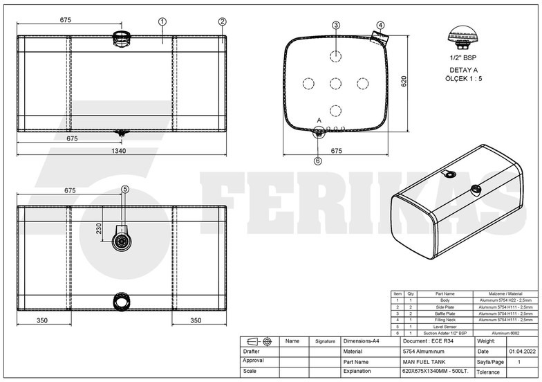 Tanque de combustível para Camião novo MAN: foto 7 Tanque de combustível para Camião novo MAN: foto 7