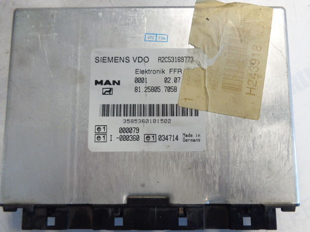 MAN elektronik FFR control unit (WORLDWIDE DELIVERY) - Centralina electrónica para Camião: foto 1 MAN elektronik FFR control unit (WORLDWIDE DELIVERY) - Centralina electrónica para Camião: foto 1