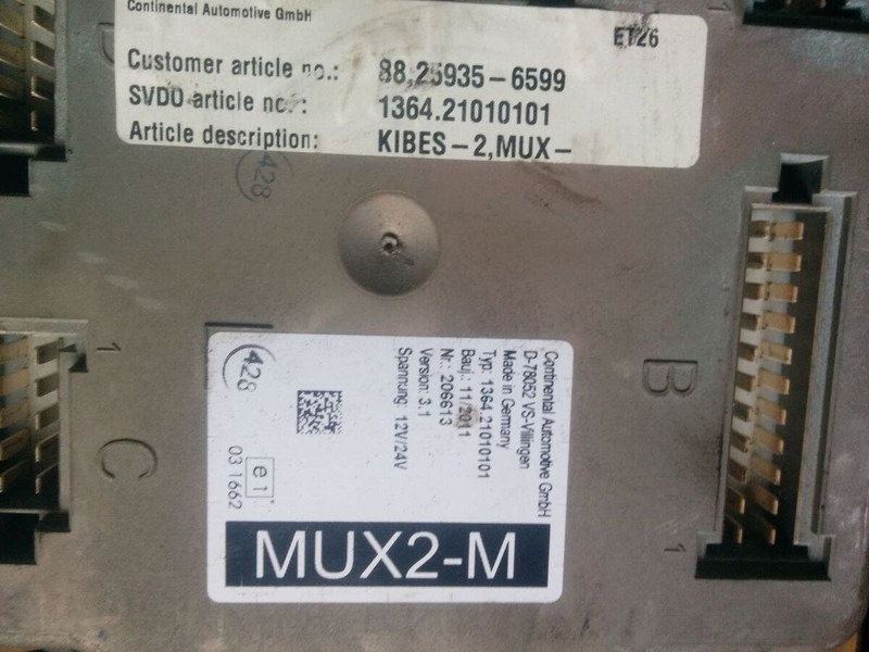 MAN MUX2-M 1364.21020101/ 1364.21010101 - Centralina electrónica: foto 3 MAN MUX2-M 1364.21020101/ 1364.21010101 - Centralina electrónica: foto 3