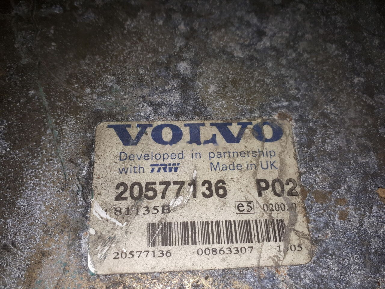 Volvo 20995091 P02. 20577136 P02 20582962 P05. 600581 Volvo - Centralina electrónica para Ônibus: foto 2 Volvo 20995091 P02. 20577136 P02 20582962 P05. 600581 Volvo - Centralina electrónica para Ônibus: foto 2