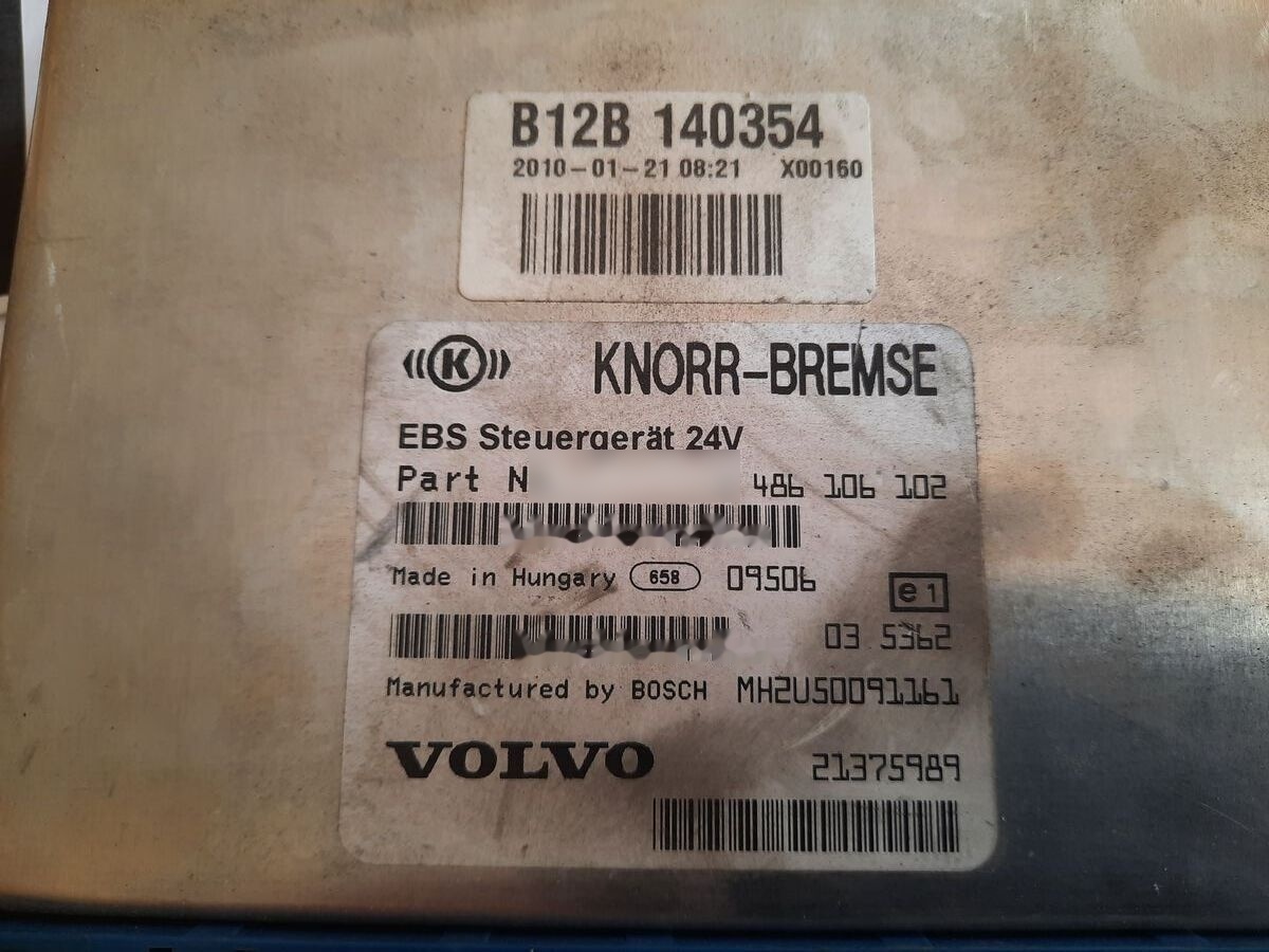 Centralina electrónica para Ônibus Volvo KNOR-BREMSE EBS 0486106063, 0486106028.\\\\ 0486106050 .\\ 063\\   Volvo Scania: foto 12